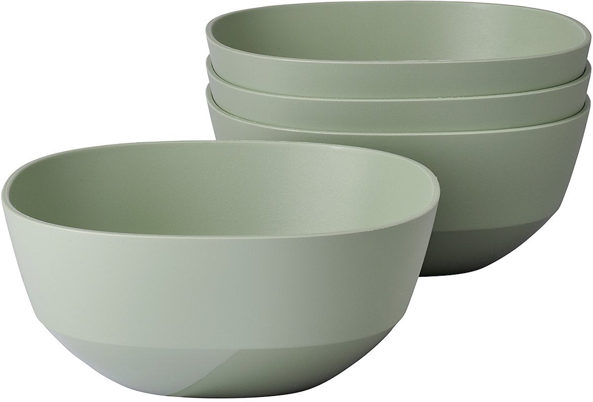 Mepal serveerschaal silueta - 4x 750 ml - saladeschaal - nordic sage