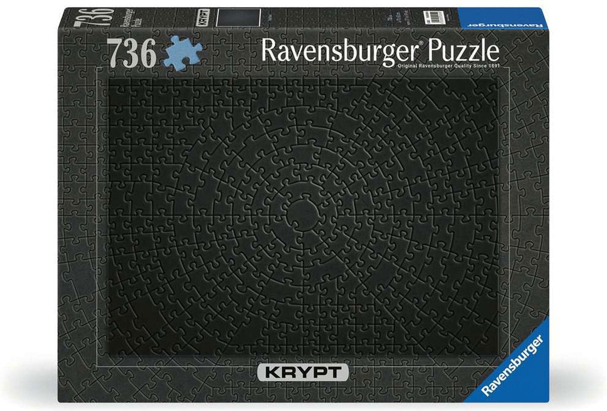 Ravensburger puslespil Krypt Sort 736 brikker puslespil voksne.