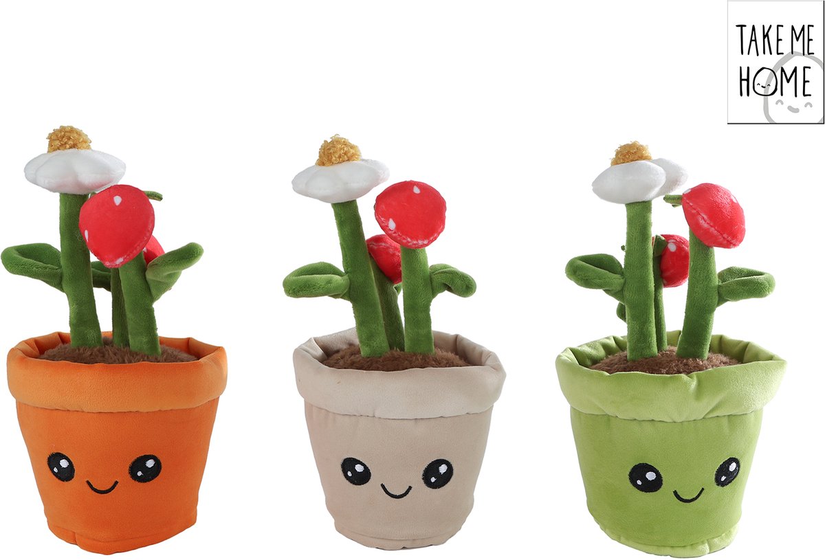 Tag mig hjem krammeplante plys - jordbærplante, 23cm