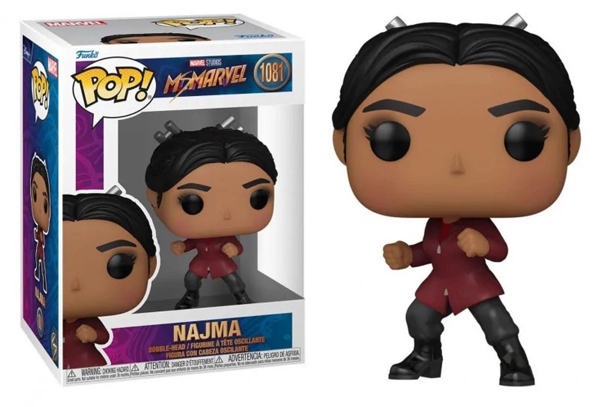 Funko miss marvel samleobjekt figur marvel pop! tv najma 9 cm flerfarvet