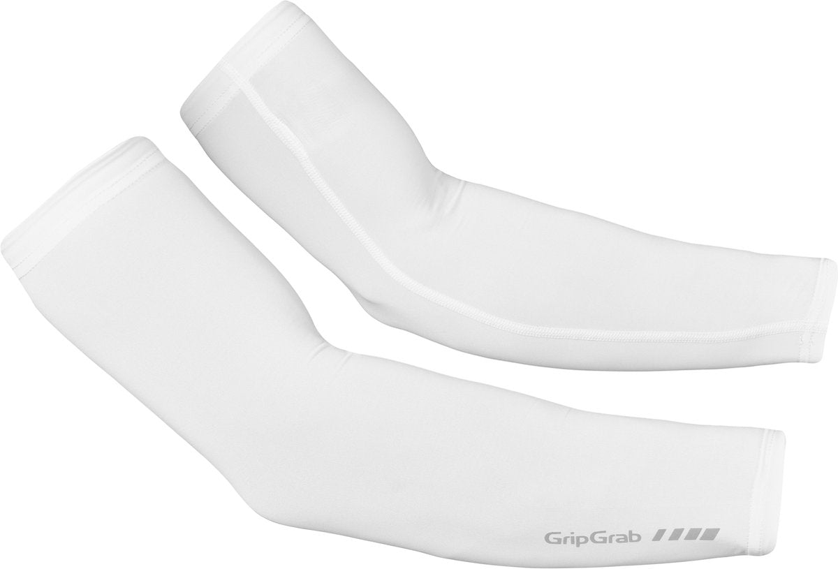 Gripgrab - UPF 50+ UV-beskytter armærmer sommercykelarmvarmere UV-beskyttelse - unisex - hvid