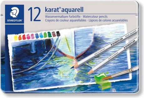Staedtler karat aquarell farveblyant - sæt med 12 stk