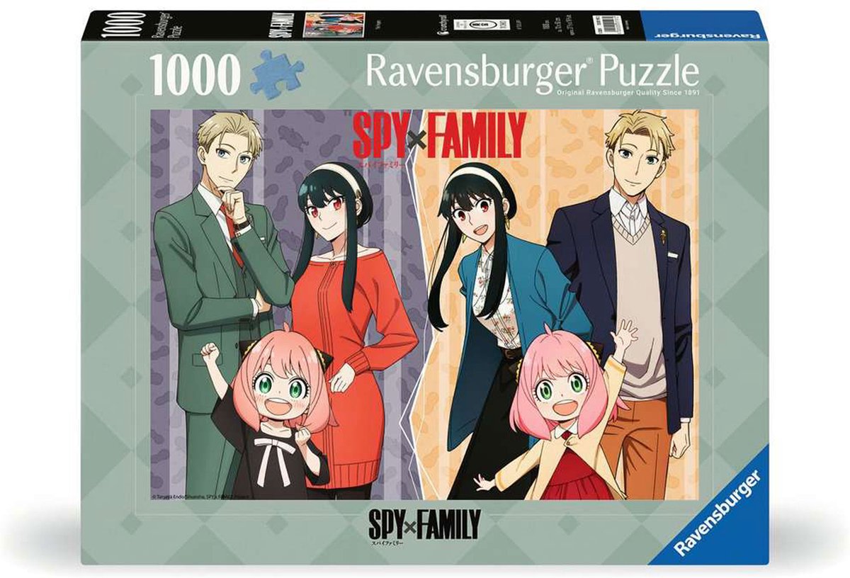 Ravensburger puslespil spion x familie - puslespil - 1000 brikker