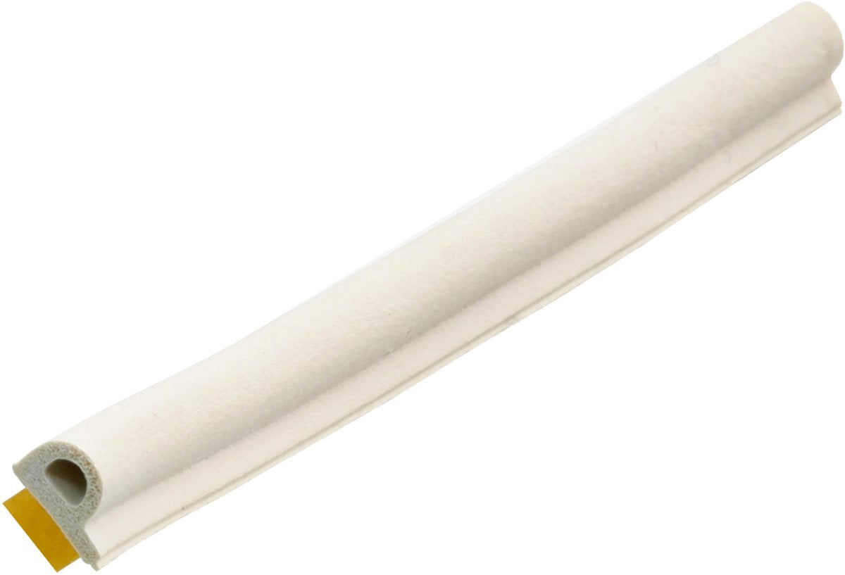 Ellen trækliste - hvid - plast - - p-profil 8 x 5 mm x 7,5 m hvid