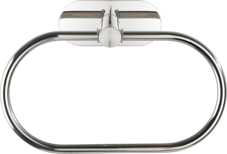 Wenko turbo-loc® håndklædering orea rustfrit stål blank - håndklædeholder - montering uden boring - selvklæbende - 10 års garanti