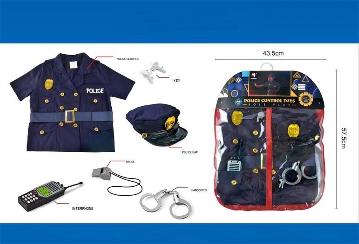 Amuuso police officer costume set.