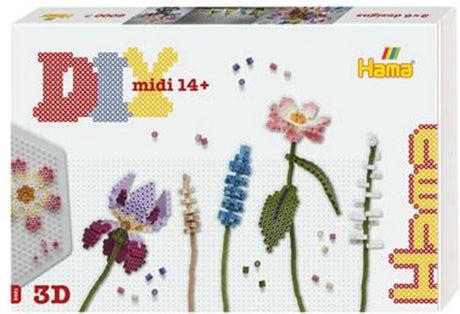 Hama midi diy kunst blomsterbuket (6.000 stk.)