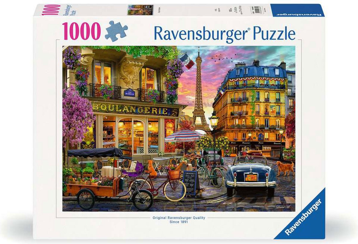 Ravensburger – Paris ved første lys – puslespil – 1000 brikker