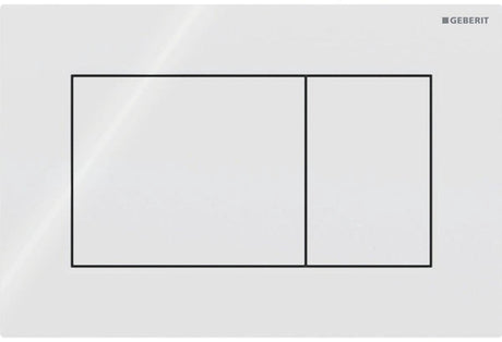 Geberit sigma01 styreplade - 2-knaps skyl - firkantet - alpin hvid