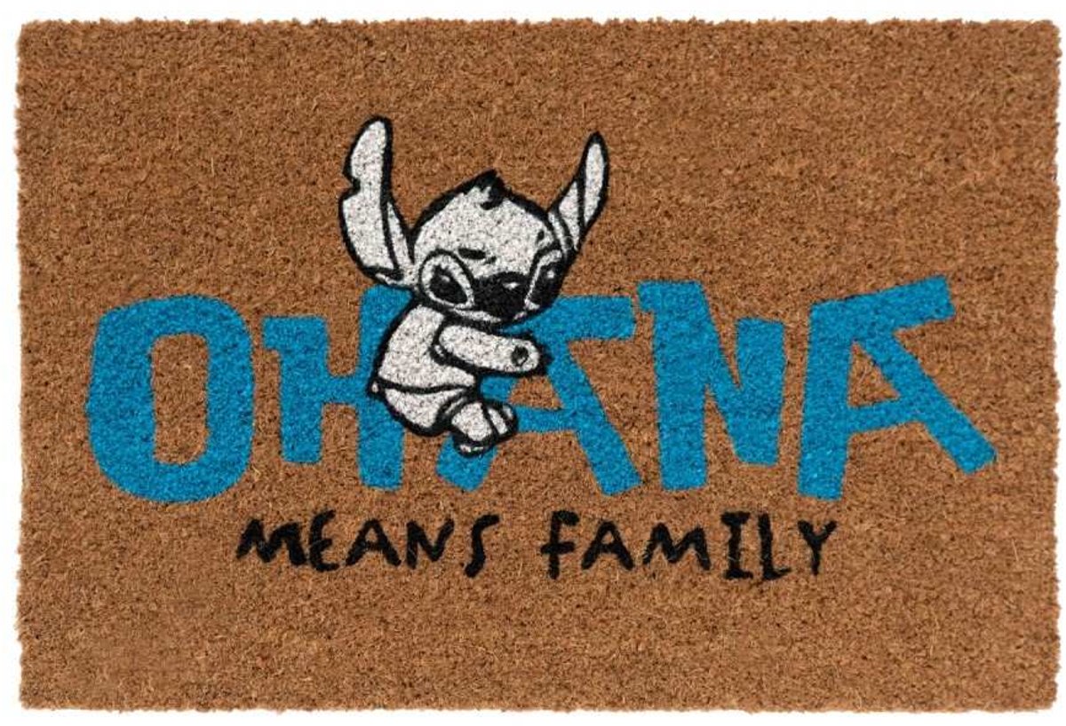 Disney - lilo stitch - dørmåtte - velkomstmåtte - ohana betyder familie