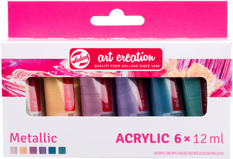 Talens art creation akryl maling sæt metallic | 6 x 12 ml