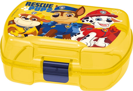 Stor paw patrol madpakke – premium madpakke til børn fra 4 år – lufttæt – BPA-fri – gul