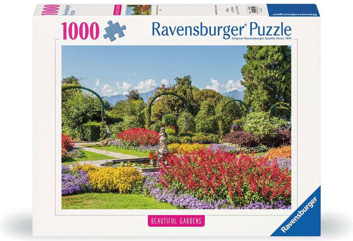 Ravensburger puslespil park eller villa pallavicino, Stresa, Italien - puslespil - 1000 brikker