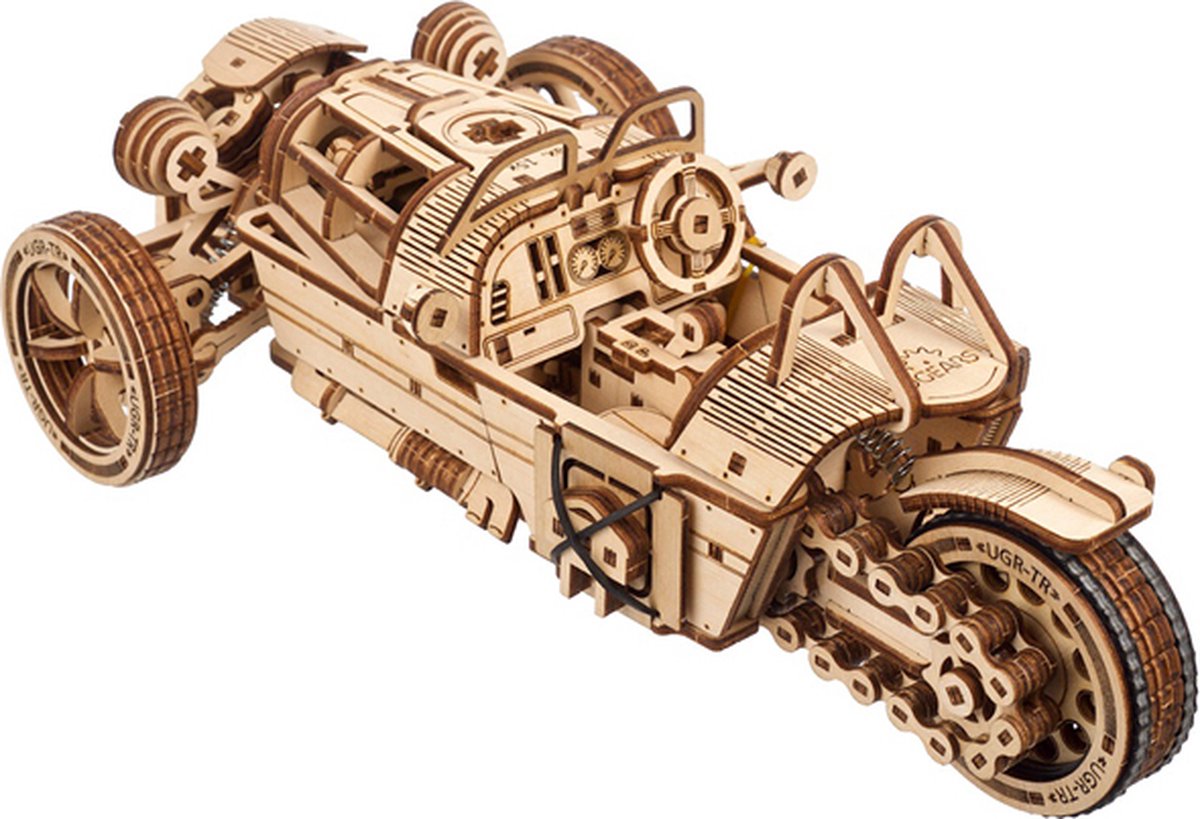Ugears træ 3D model - trehjulet cykel UGR-S