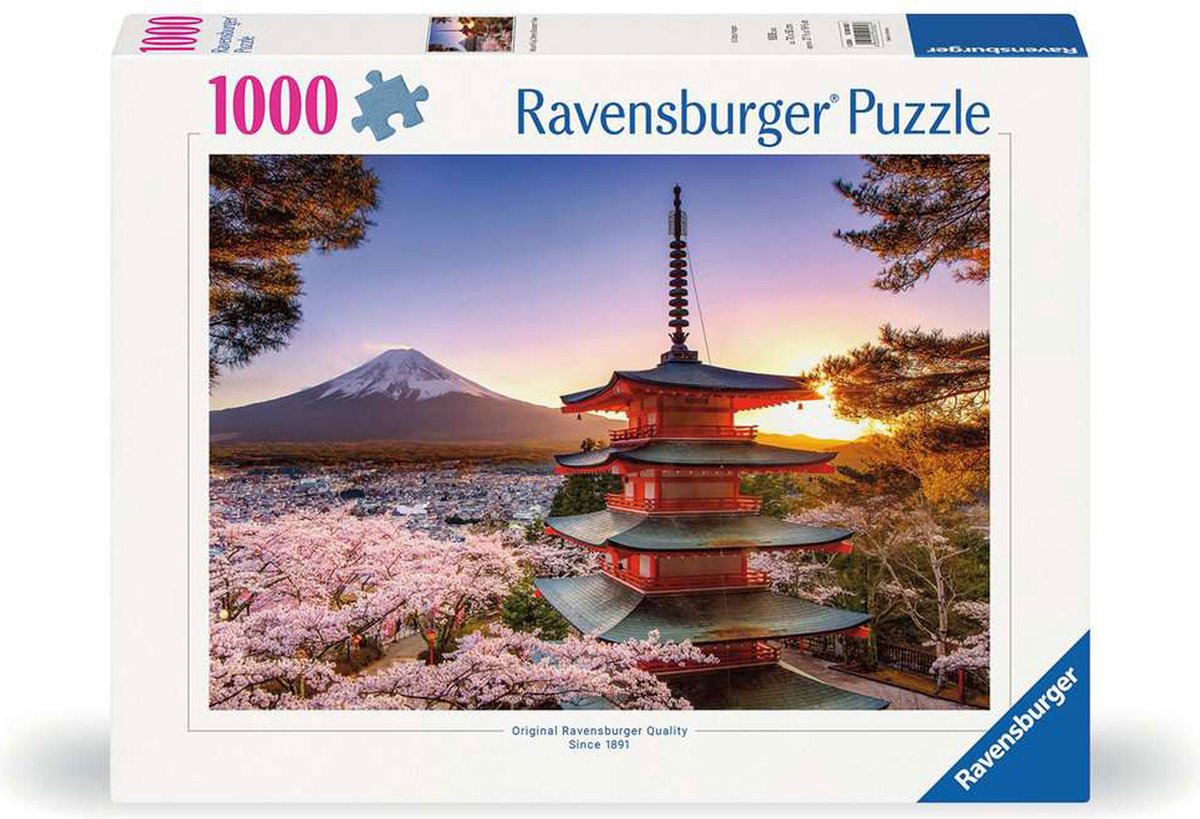 Ravensburger Jigsaw Puzzle Cherry Blossom nær Fuji Berg, 1000st.