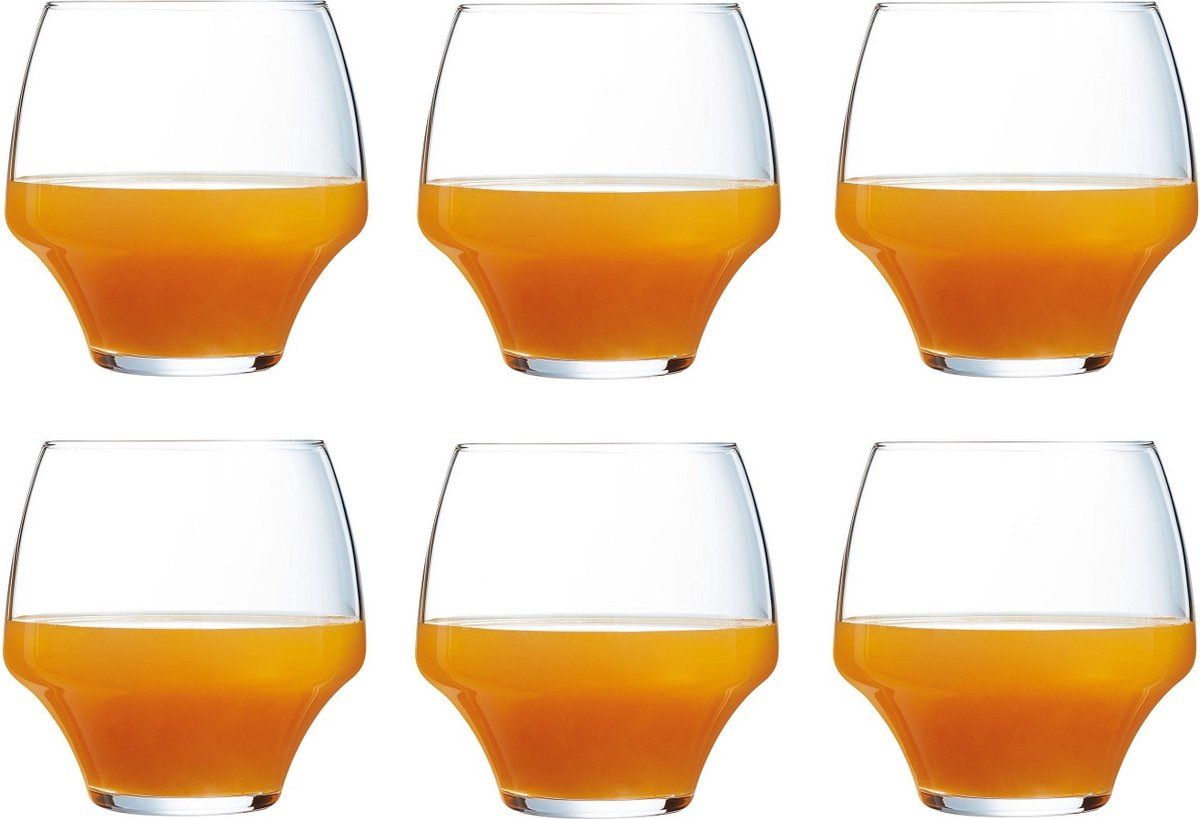 Kokkesommelier åbne tumbler - rund - 38 cl - klar - sæt-6