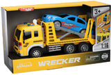 Lobbes toys bv transporter trækvogn med billys og lyd