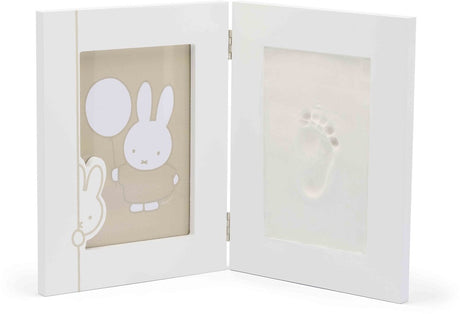 Dooky® dooky x miffy dobbeltramme lille - 2d baby hånd-fodspor ramme - personlig barselsgave