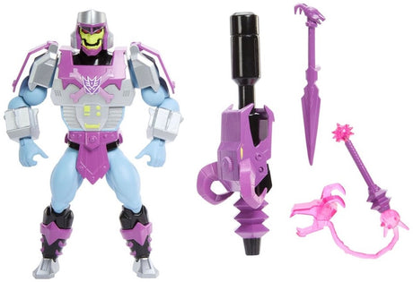 Mattel Masters of the Universe X Transformers actionfigur Megatron Armor Skeletor HEO Europæisk eksklusiv 14 cm actionfigur
