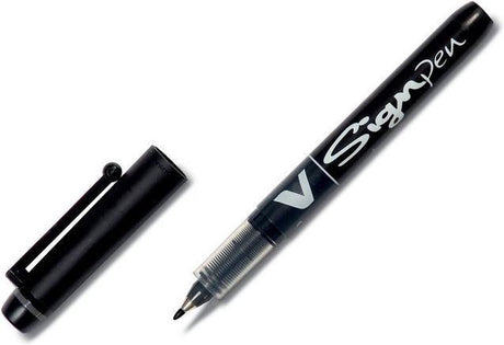 Pilot boligrafo de tinta líquida v-skilt sort 0,6 mm (12 stk.)