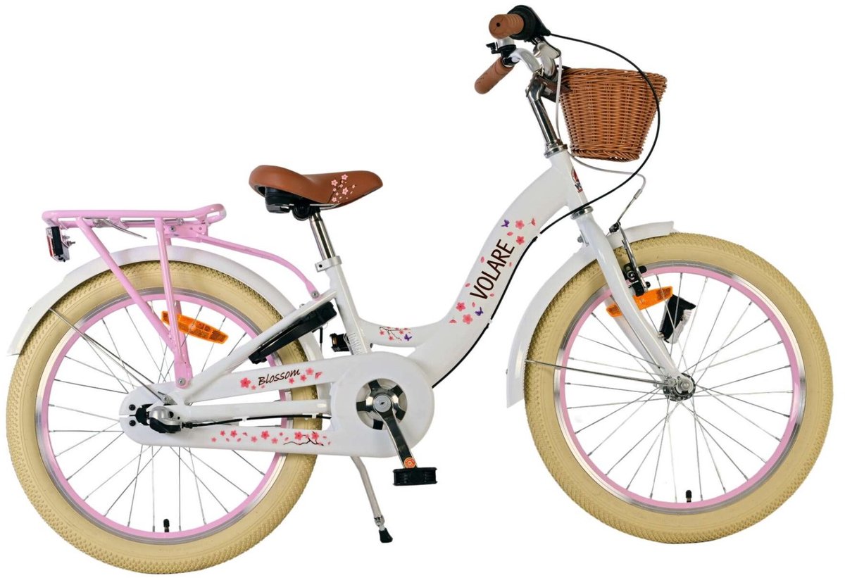 Volare blossom børnecykel - piger - 20 tommer - hvid - nexus 3