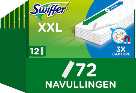 Swiffer xxl gulvrens tørre gulvservietter - 6 x 12 = 72 refills