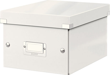 Leitz wow click store lille opbevaringsboks - 84 % genbrugspap - 22 x 28,2 cm (bxhxd) - til a5-formater - hvid