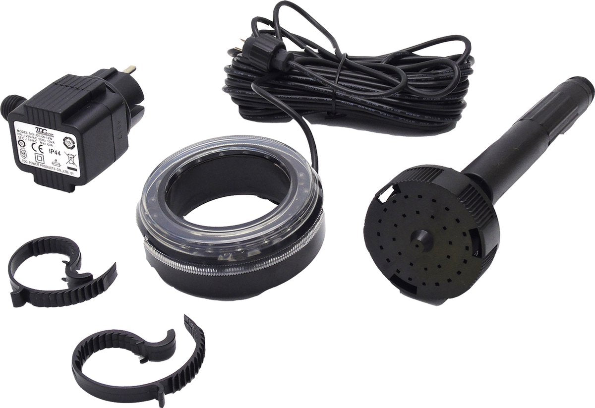 Ubbink - LED jet vulcano ½ - sprayhoved - belysning