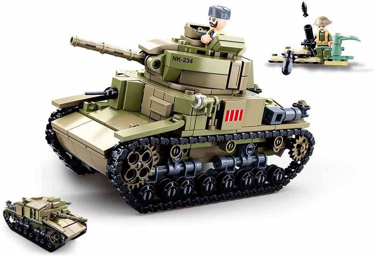 Sluban WWII - Italiensk tank 2i1 - 463 stk.