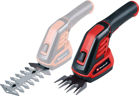 Einhell batteri græshækkeklipper GC-CG 3,6 70 Li WT 3,6 V Li-ion - 2,0 Ah batteri - græsklippe klippebredde: 70 mm - hækkeklipper klippebredde: 11 cm - inkl. oplader