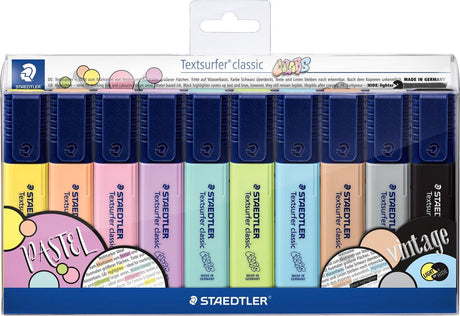 Staedtler text surfer klassisk tekstmarkør - sæt 10 stk ny