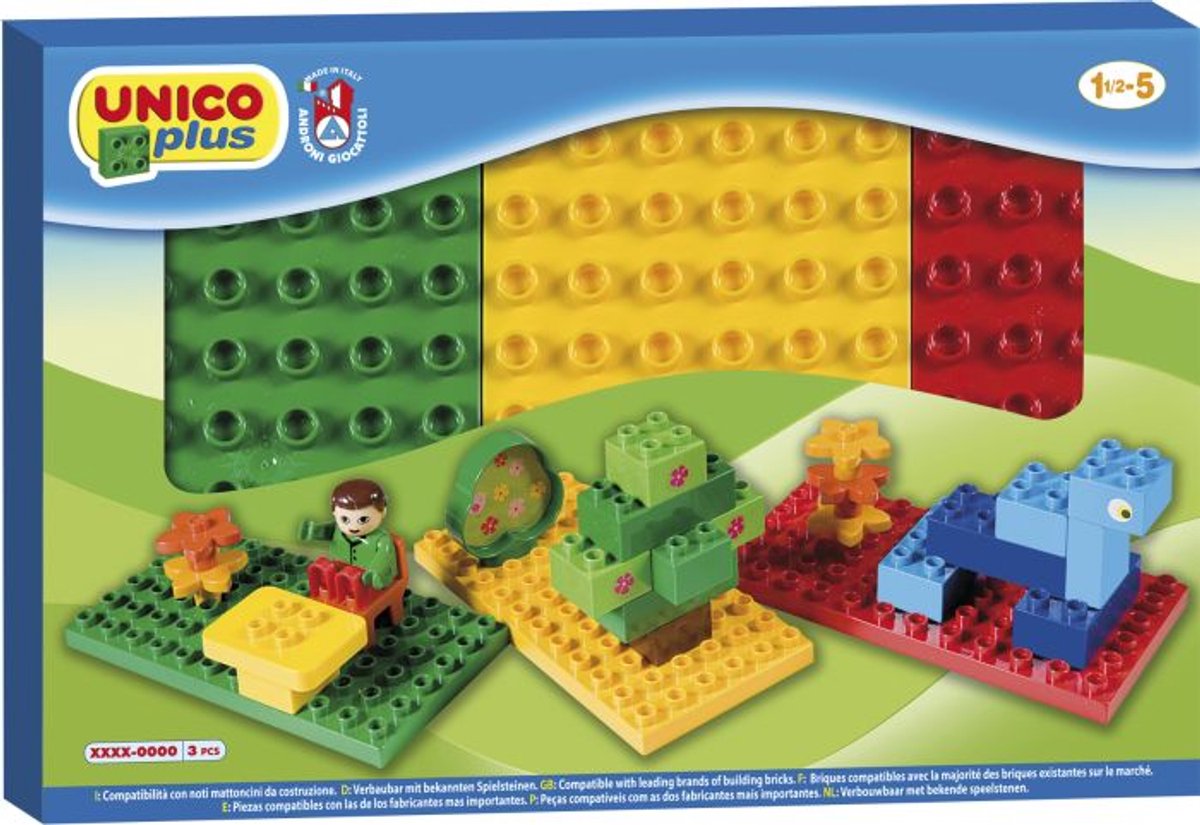 Unico byggeplader - 3 stk.