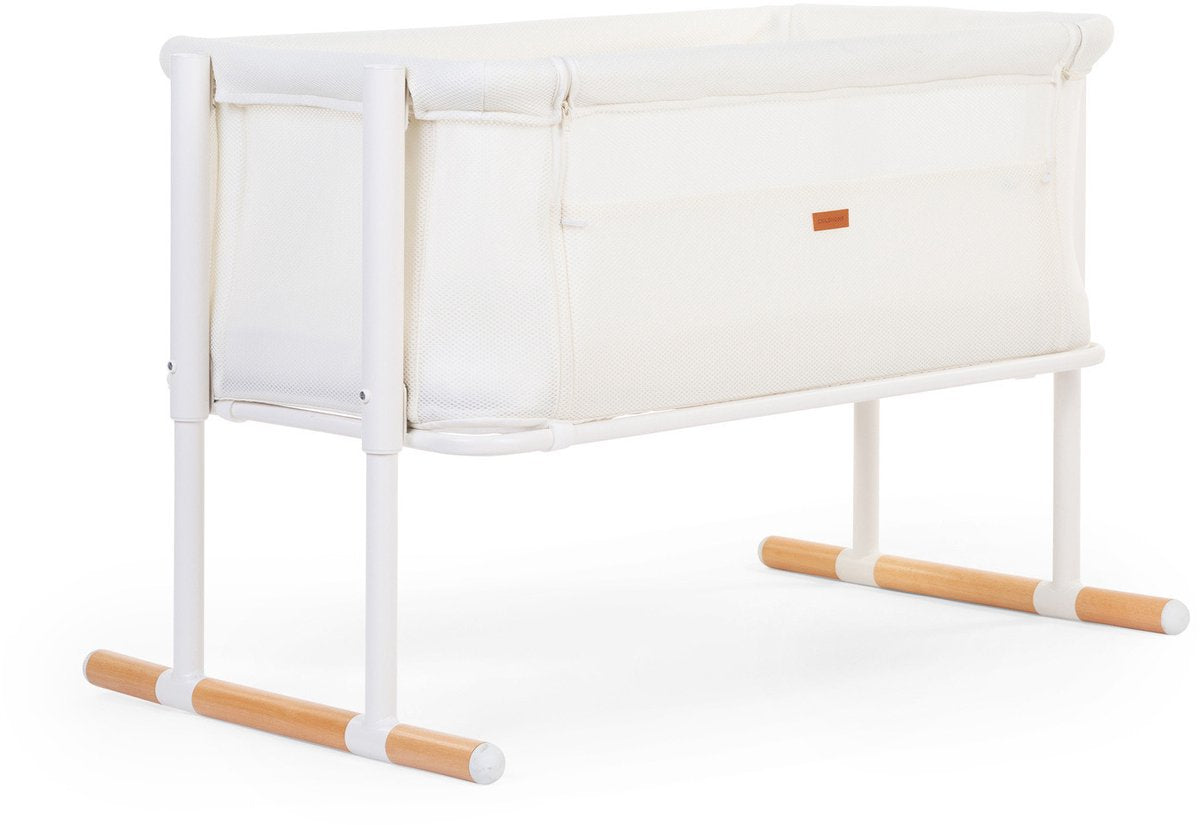 Childhome evolux co sleeper - 2 i 1 tremmeseng - naturhvid - 0 til 6m - 97x64x85 cm