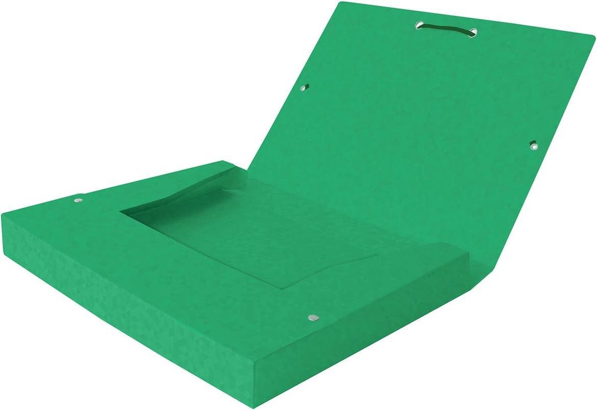 Oxford elastobox topfil+ a4 40mm grøn