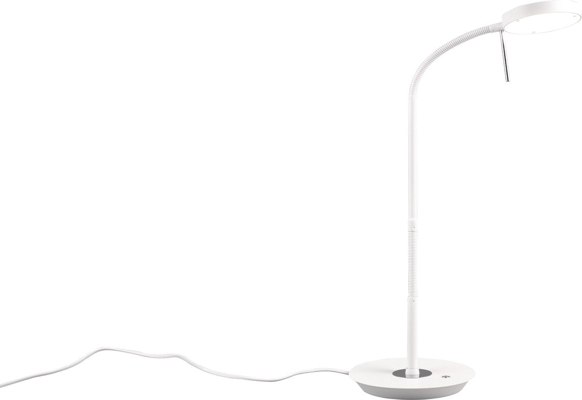 Trio monza bordlampe - skrivebordslampe - hvid mat - dæmpbar og lysfarve justerbar