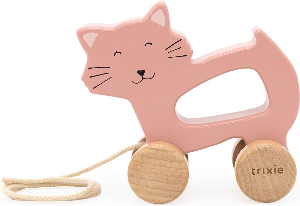 Trixie trætræklegetøj - mrs. kat - til de første skridt - babylegetøj - til drenge piger - kat