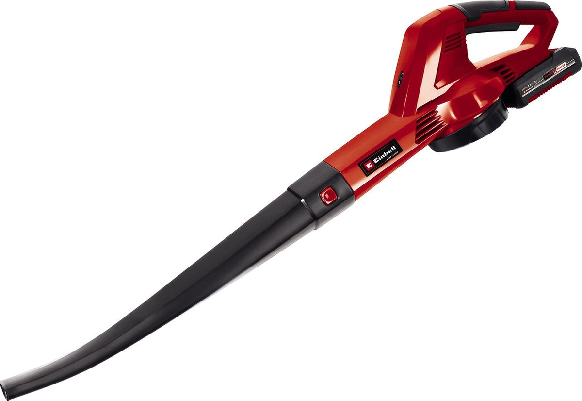 Einhell batteri løvblæser ge-cl 18 e li kit - power x-change - 18 v li-ion - blæsehastighed: 210 km t - inkl. 2,0 ah batteri og oplader
