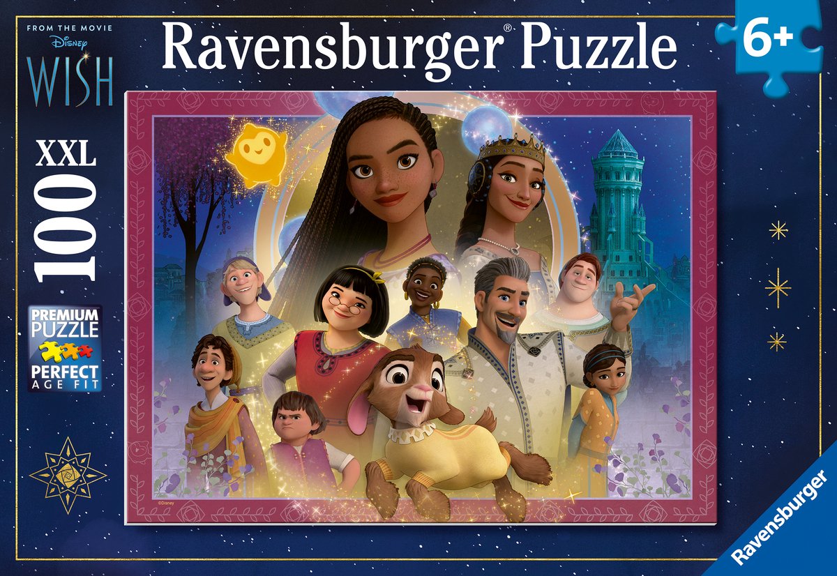 Ravensburger puslespil disney wish - puslespil - 100 xl brikker