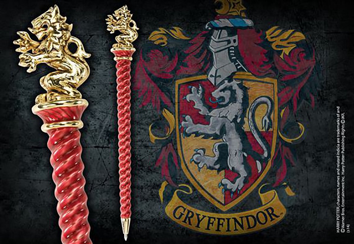 The noble collection noble collection kuglepen harry potter - gryffindor 7 cm rødguld