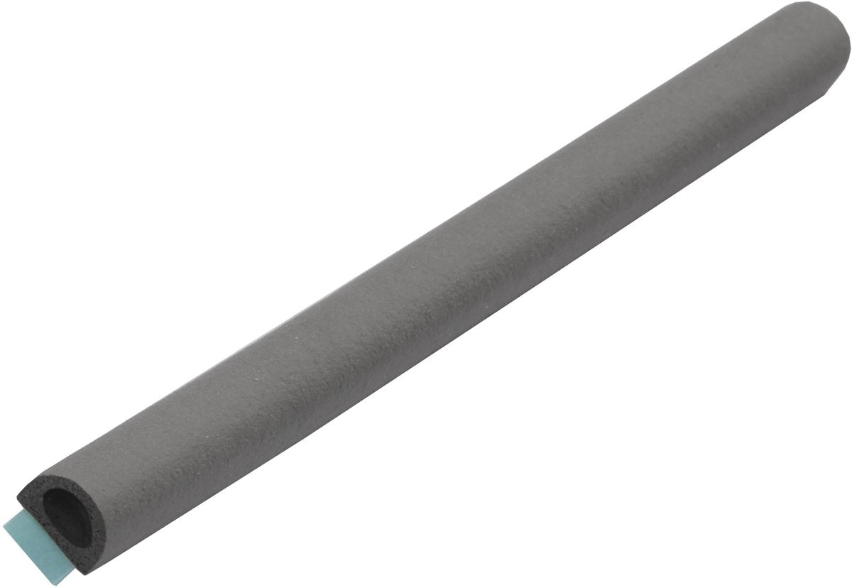 Ellen trækliste - sort - plast - - p-profil 8 x 5 mm x 7,5 m sort
