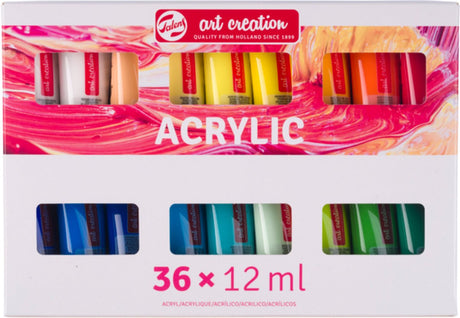 Talens kunstskabende akrylmalingssæt | 36 x 12 ml