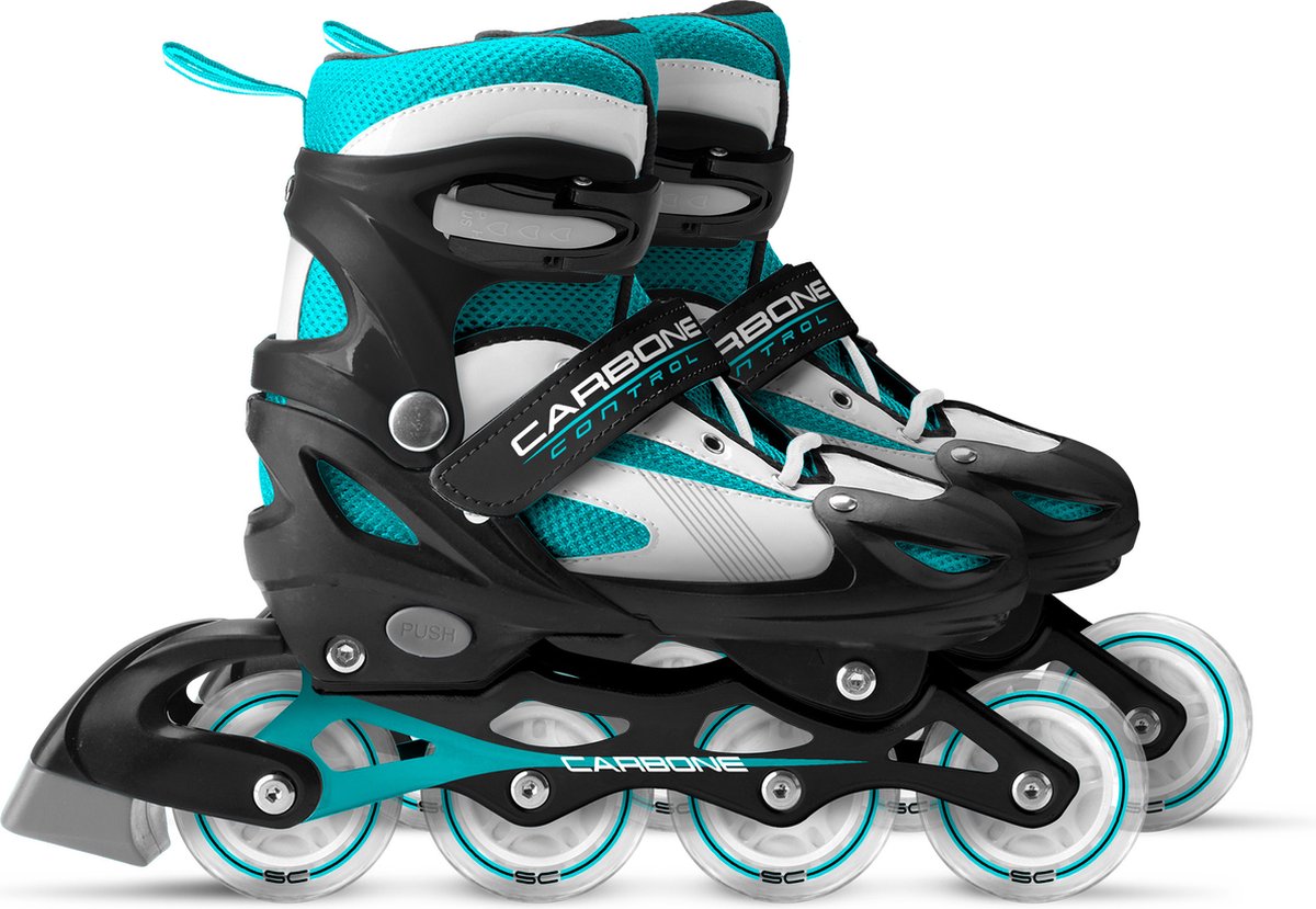 SKIDS CONTROL-KARBONE INLINE Skates Semi-Softboat Justerbar sort størrelse 34-37