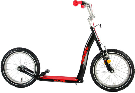 Volare trin - drenge og piger - 16 tommer - sort rød