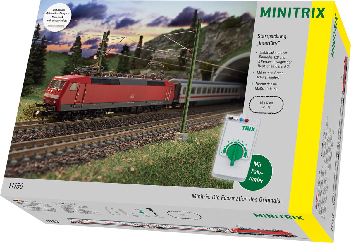 Minitrix intercity” startsæt med klasse 120