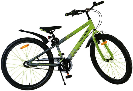 Volare rocky børnecykel - 24 tommer - grøn - drenge - nexus 3 speed