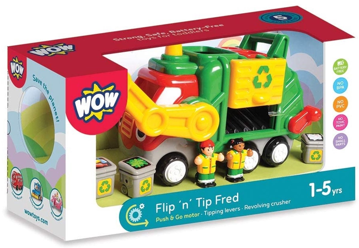 Wow legetøj flip 'n' trip fred - skraldebil