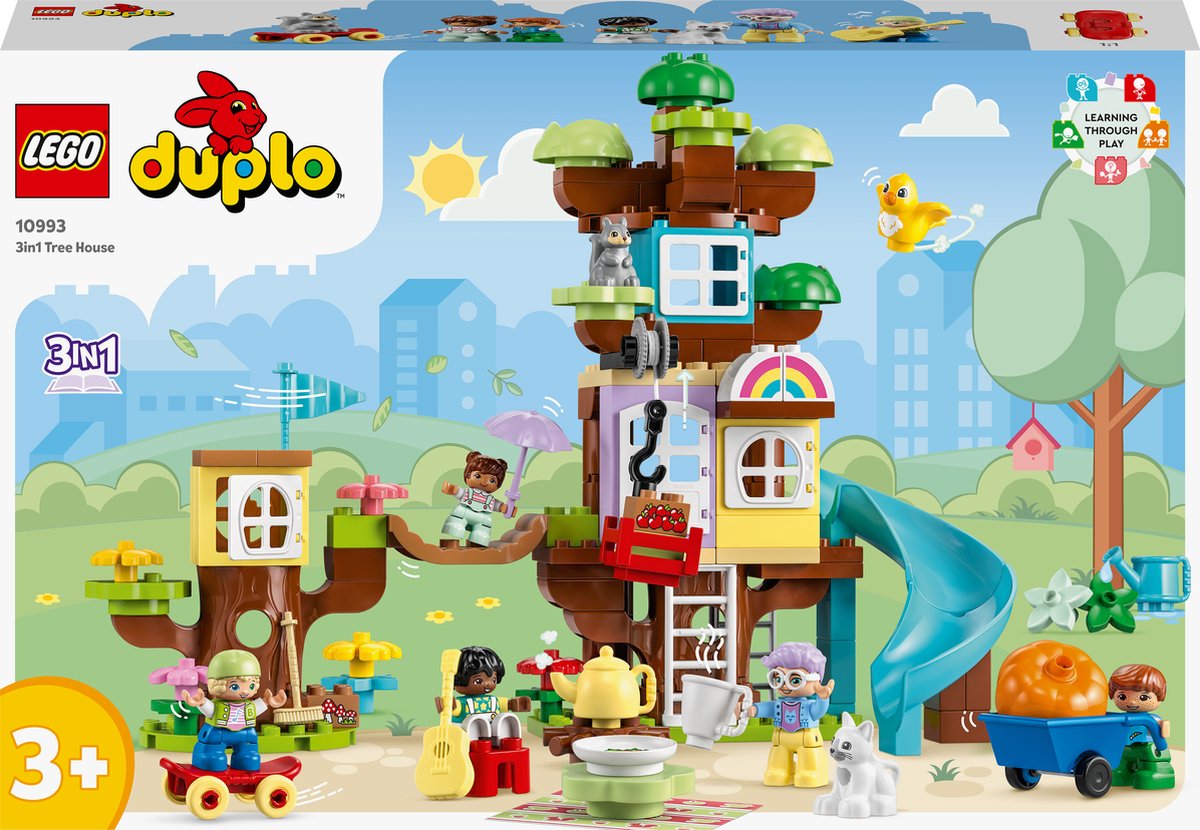 Lego duplo 3-i-1 træhus til småbørns legetøjssæt - 10993