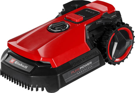 Einhell batteri robotplæneklipper freelexo 500 - power x-change - 18 v li-ion - anbefalet græsareal: op til 500 m² - klippebredde 18 cm - tyverisikring - inkl. 1x 2,5 ah batteri