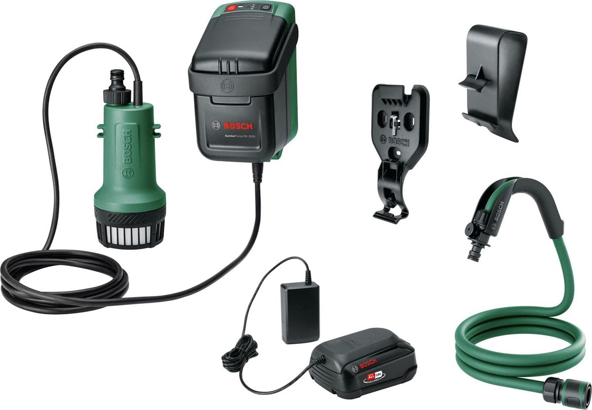 Bosch hjem og have havepumpe 18v batteri havepumpe 540 l h 1,8 m