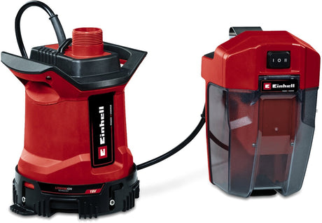 Einhell batteri snavsvandspumpe ge-dp 18 25 ll li solo - power x-change - 18 v li-ion - max. leveringskapacitet: 7.000 l h - max. hoved: 5m - max. nedsænkningsdybde: 4m - sug op til: 1mm - eco boost mode - ekskl. batteri og oplader